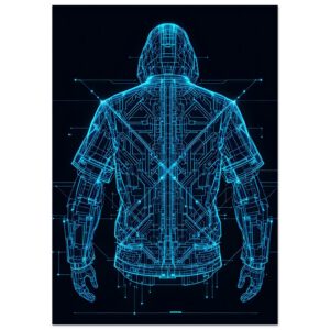 Techwear - Blueprint // Poster A2